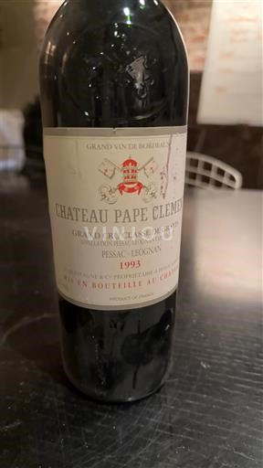 Bordeaux Pessac-Léognan Grand Cru Château Pape Clément 1993