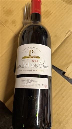 Burdeos Blaye-Côtes de Burdeos Château Bois la Pont 2009