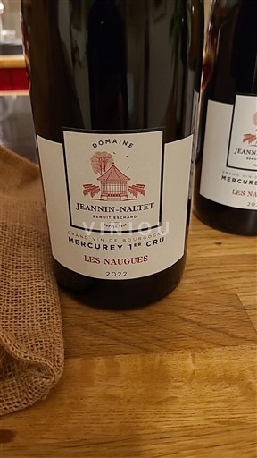Burgundsko Mercurey Premier Cru Domaine Jeannin-Naltet Les Naugues 2022
