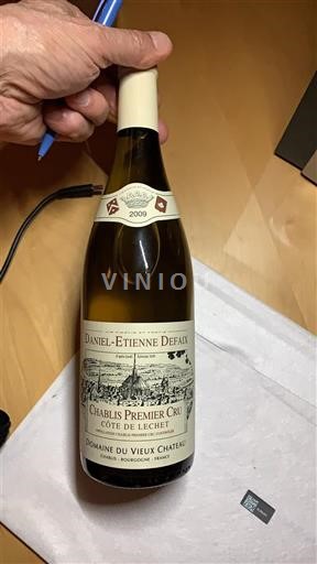 Burgundsko Chablis Premier Cru Domaine Vieux Château Côte de Lechet 2009