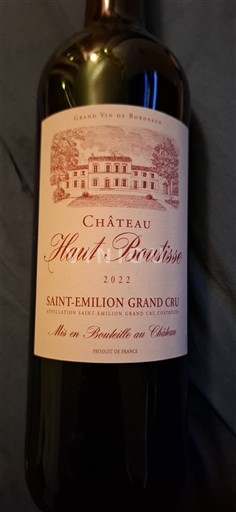 Bordéus Saint-Émilion Grand Cru Grand Cru Château Haut Boutisse 2022