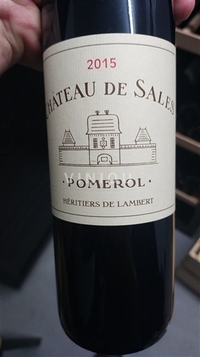 Burdeos Pomerol Château Sales 2015
