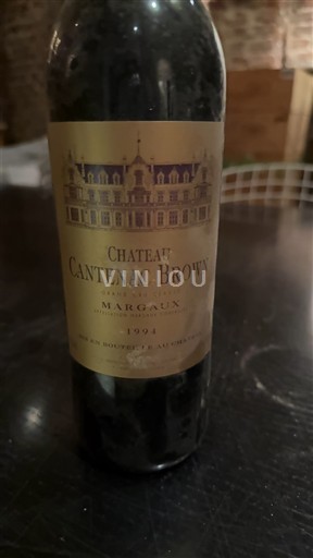 Bordeaux Margaux Grand Cru Château Cantenac Brown 1994