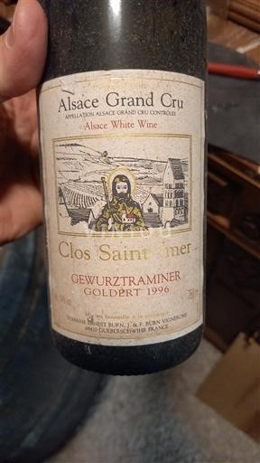 Vin Blanc sec Goldbert Clos Saint-Imer 1996 France Alsace Alsace Grand Cru AOC Grand Cru