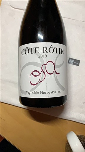 Vallée du Rhône Côte-rôtie Vignoble Hervé Avallet OSA 2019