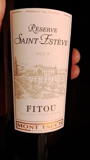 Languedoc Fitou Mont Tauch Réserve Saint-Estève 2023