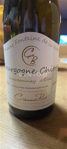 Burgund Bourgogne Chitry Domaine Fontaine de la Vierge Chardonnay d'Éléa 2022