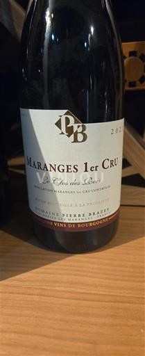 Burgundi Maranges Premier Cru Domaine Pierre Brazet Le Clos des Bois 2021