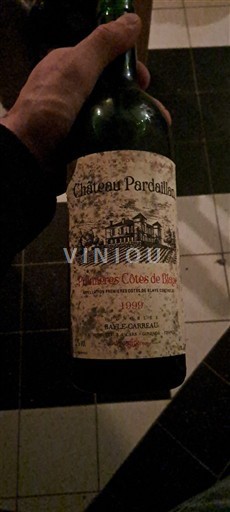 Vinos Rouge sec Château Pardailhan 1999 Francia Burdeos No especificado AOC