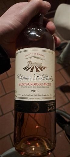 Bordeaux Sainte-Croix-Du-Mont Château Le Praday 2013