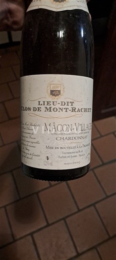 Burgundi Mâcon ja Mâcon-kylät Lieu-Dit Clos de Mont-Rachet Ei vuosikertaa