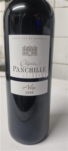 Vinos Rouge sec Alix Château Panchille 2019 Francia Burdeos Bordeaux superior AOC