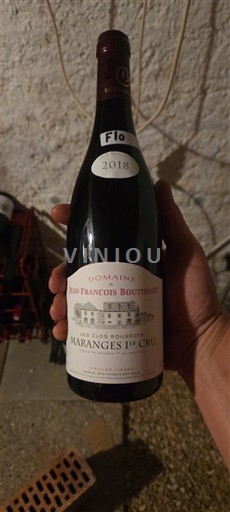Burgundi Maranges Premier Cru Domaine Jean-François Bouthenet Les Clos Roussots 2018