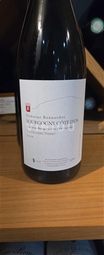 Bourgogne Bourgogne Côte d'Or Domaine Bonnardot Les Grandes Terres 2020