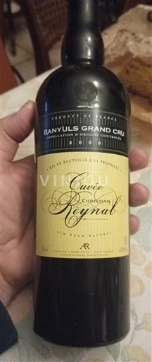 Roussillon Banyuls Grand Cru Rymar Christian Reynal 2000