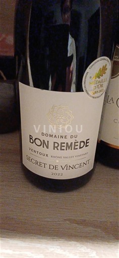 Rona dolina Ventoux Domaine Bon Remède Secret de Vincent 2022
