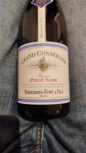 Bourgogne Bouchard Aîné & Fils Grand Conseiller Réserve Pinot Noir 2020