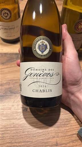 Burgundija Chablis Domaine S Genevées 2024