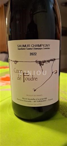 Loiren laakso Saumur-champigny Domaine Chancelle Coup de Foudre 2022