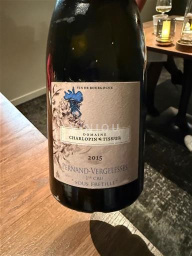 Burgundi Pernand-vergelesses Premier Cru Domaine Charlopin & Tissier Sous Frétille 2015