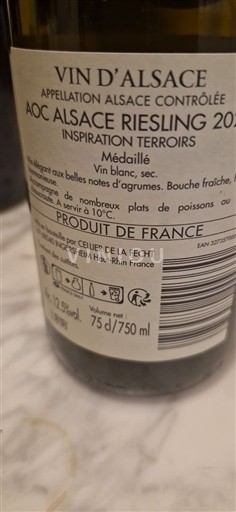 Vini Blanc sec Inspiration Terroirs Cave de Turckheim 2021 Francia Alsazia Non specificato AOC