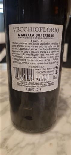 Sicilia Marsala Vecchioflorio Marsala Superiore Secco 2017