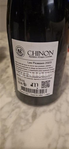 Loiren laakso Chinon Les Picasses 2023