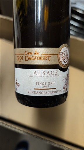 Alsacia Vendanges Tardives Cave du Roi Dagobert Pinot Gris Vendanges Tardives 2017