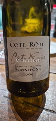 Vallée du Rhône Côte-rôtie Patrick et Christophe Bonnefond Côte Rozier 2009