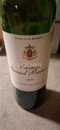 Bordéus Montagne-saint-émilion Château Grand Barrail 2020
