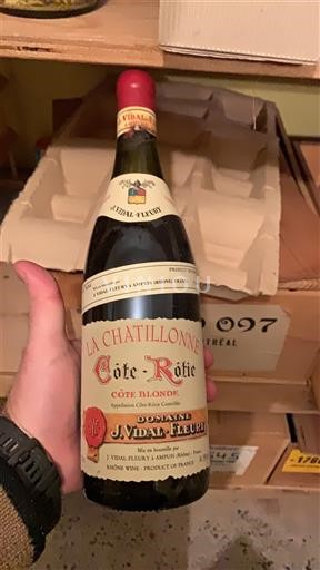 Vallée du Rhône Côte-rôtie Domaine J. Vidal-Fleury La Chatillonne Côte Blonde 1989
