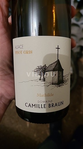 Alsacia Pinot gris Camille Braun Mathilde 2022