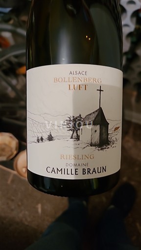 Vina Blanc sec Bollenberg Luft Camille Braun 2023 Francija Alzacija Riesling AOC