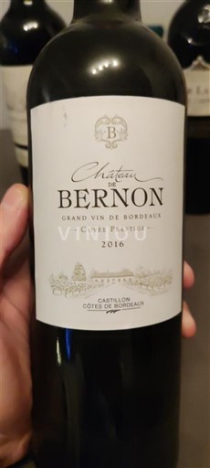 Burdeos Castillon-costas-de-burdeos Château Bernon Prestige 2016