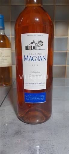 Vin Rosé sec Méthode Traditionnelle Domaine Magnan 2014 France Provence, basse vallée du Rhône, Corse Bouches-du-Rhône IGP
