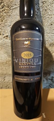 Roussillon Banyuls Grand Cru Les Clos de Paulilles 2015