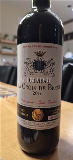 Bordeaux Puisseguin-saint-émilion Château La Croix de Berny Clos d'Or 2016