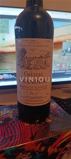 Bordeaux Bordeaux Supérieur Château Brandeau Neročník