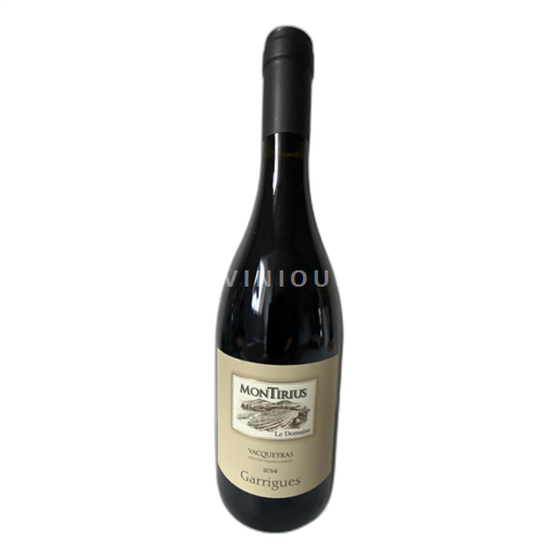 Rhônedalen Vacqueyras Montirius Garrigues 2014