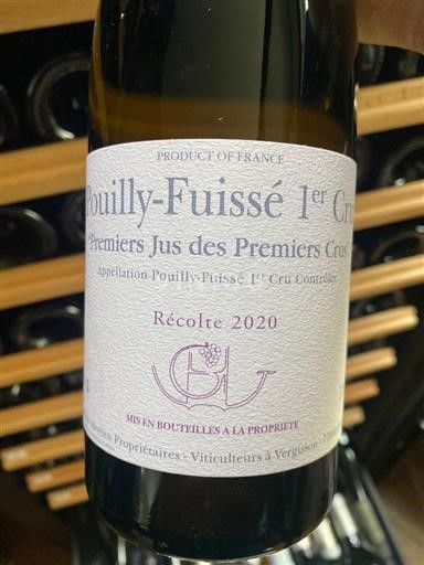 Burgundy Pouilly-Fuissé Premier Cru Guffens-Heynen Premiers Jus des Premiers Crus 2020