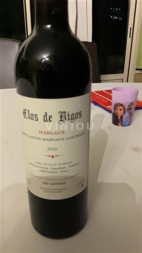 Bordeaux Margaux Clos de Bigos 2020
