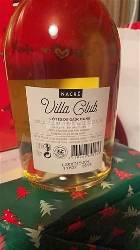 Sud-Ouest Côtes de Gascogne Villa Club Nacré 2019