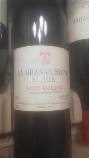Bordeaux Saint-Émilion La Grange Neuve de Figeac 1983
