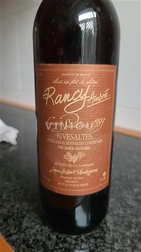 Víno Rouge sec Cuvée Pauline Rancy 1989 Francie Roussillon Rivesaltes AOC