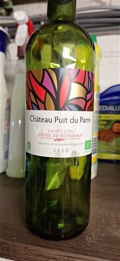 Burdeos Castillon-costas-de-burdeos Château Puit du Parre 2022