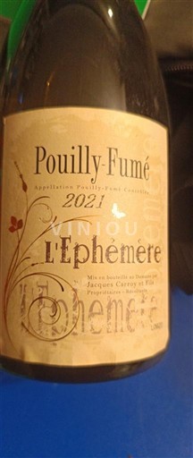Údolí Loiry Pouilly-fumé Jacques Carroy et Fils L'Ephémère 2021