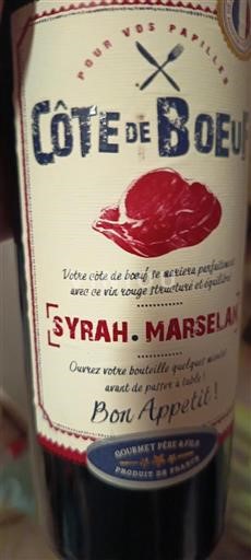Languedoc-Roussillon Pays d'Oc Côte de Boeuf Syrah Marselan 2022
