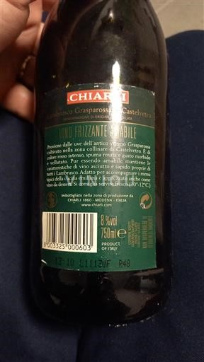 Emilia-Romagna Nespecifikováno Chiarli Neročník