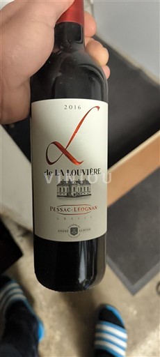 Wines Rouge sec L de La Louvière La Louvière 2016 France Bordeaux Pessac-Léognan AOC