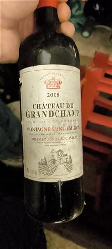 Bordeaux Montagne-saint-émilion Château Grandchamp 2008